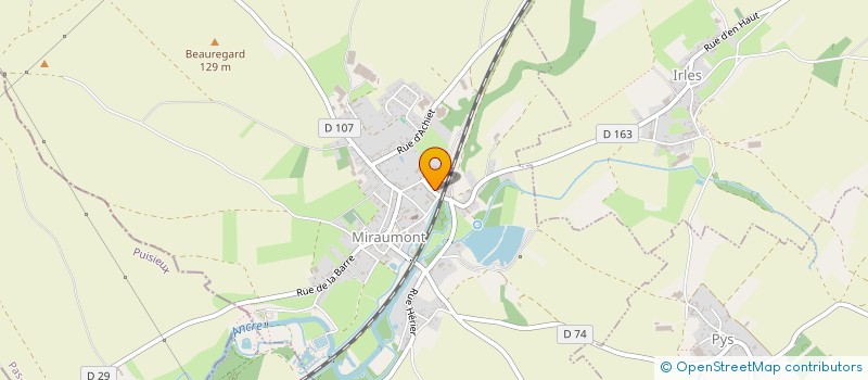 localisation de l'entreprise SCI LA MARMOTTE  MIRAUMONT