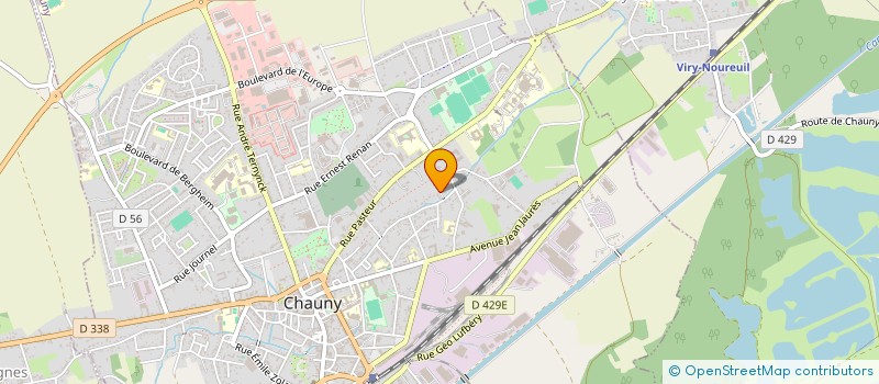 localisation de l'entreprise SCI LA MARMOTTE  CHAUNY