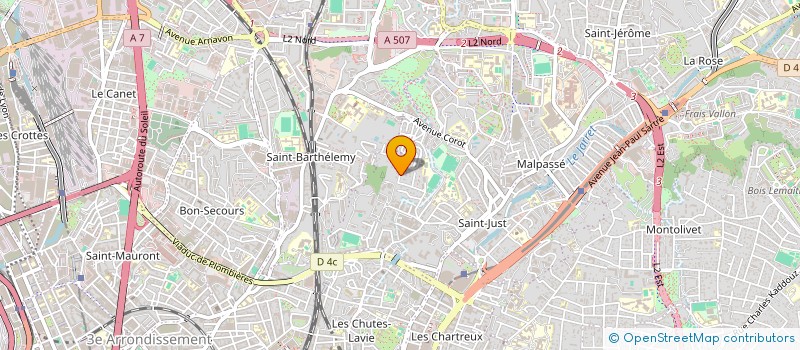 localisation de l'entreprise SCI LA MARMOTTE à MARSEILLE