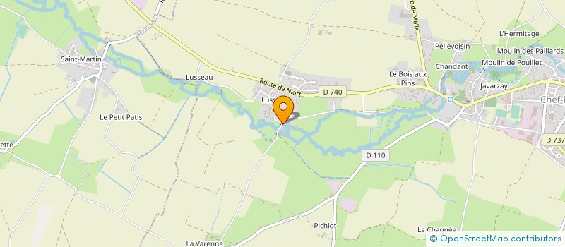 localisation de l'entreprise SCI LA MARMOUNE  CHEF-BOUTONNE