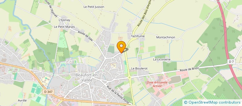 localisation de l'entreprise SCI LA MARNE à BRISSAC LOIRE AUBANCE