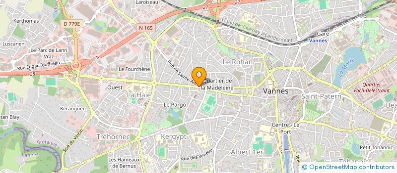 localisation de l'entreprise SCI LA MARNE à VANNES