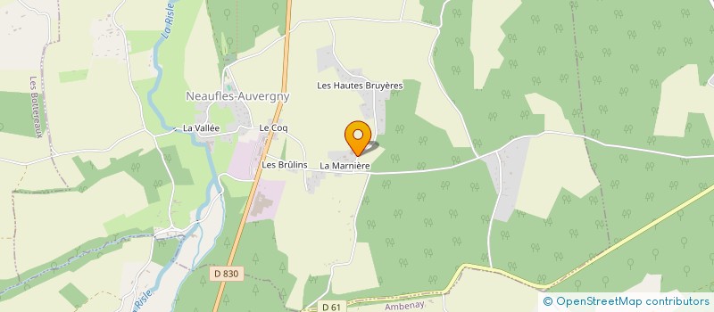 localisation de l'entreprise SCI LA MARNIERE  NEAUFLES-AUVERGNY