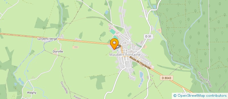 localisation de l'entreprise SCI LA MARNIERE  MAUBERT-FONTAINE