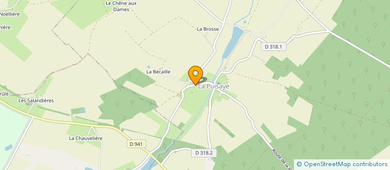 localisation de l'entreprise SCI LA MARNIERE à LA PUISAYE