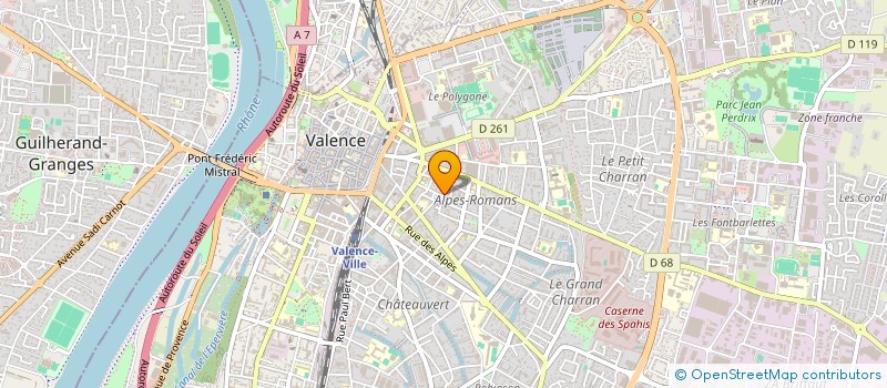 localisation de l'entreprise SCI LA MARQUETTE à VALENCE