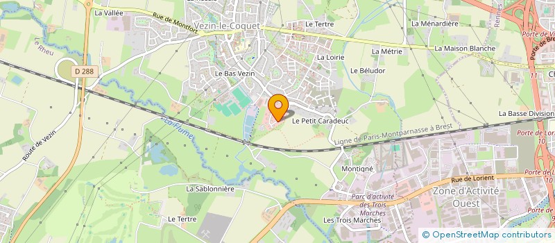localisation de l'entreprise SCI LA MARRE DE LA SALLE  VEZIN-LE-COQUET