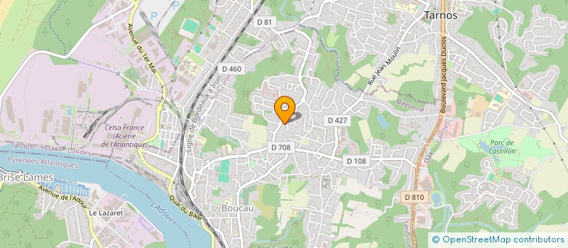 localisation de l'entreprise SCI LA MARRIERE  BOUCAU