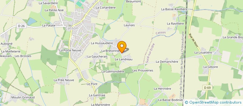 localisation de l'entreprise SCI LA MARTANNE  CASSON