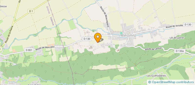 localisation de l'entreprise SCI LA MARTAUDIERE  BELLEGARDE-POUSSIEU