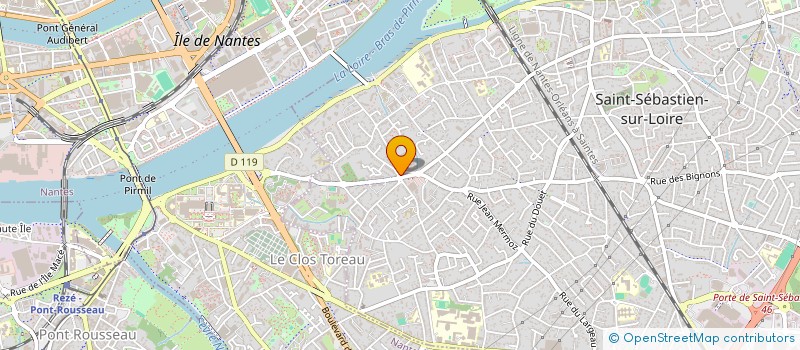 localisation de l'entreprise SCI LA MARTELLIERE  SAINT-SEBASTIEN-SUR-LOIRE