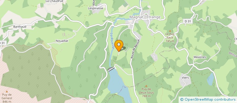 localisation de l'entreprise SCI LA MARTINECHE  MAGNAT L'ETRANGE