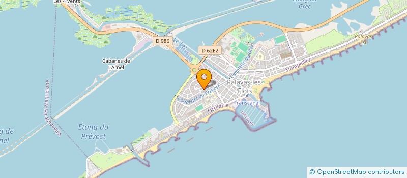 localisation de l'entreprise SCI LA MARTINIERE à PALAVAS-LES-FLOTS