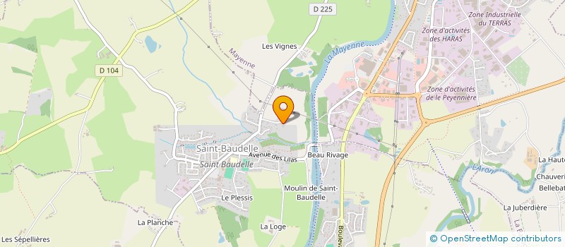 localisation de l'entreprise SCI LA MARTINIERE  SAINT-BAUDELLE