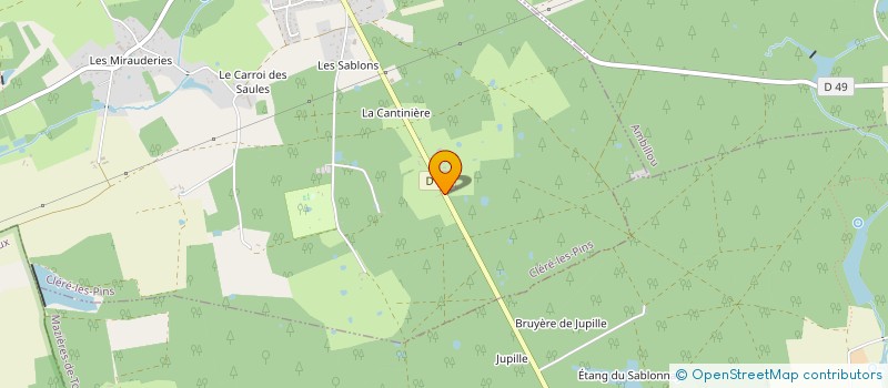 localisation de l'entreprise SCI LA MARTINIERE  CLERE-LES-PINS