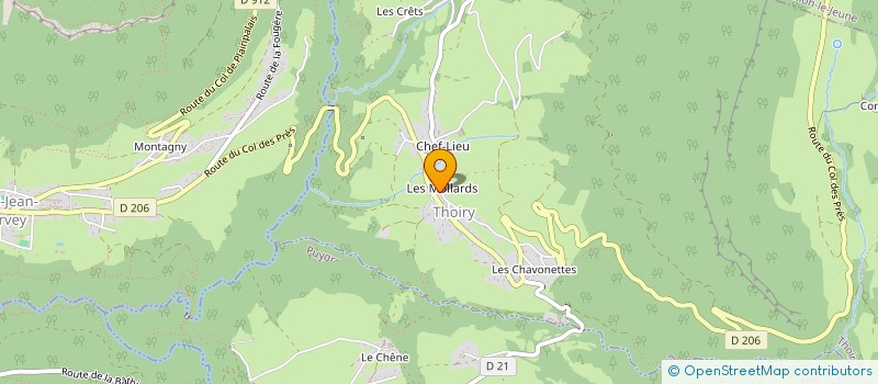 localisation de l'entreprise SCI LA MARTINIERE à THOIRY