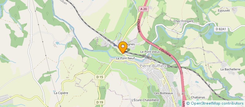 localisation de l'entreprise SCI LA MASSANE à SAINT-HILAIRE-BONNEVAL