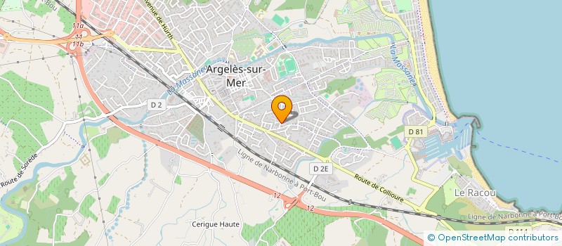 localisation de l'entreprise SCI LA MASSANE  ARGELES-SUR-MER