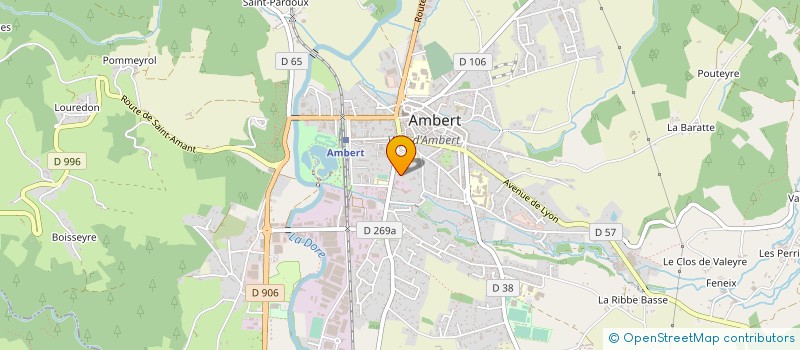 localisation de l'entreprise SCI LA MASSE  AMBERT