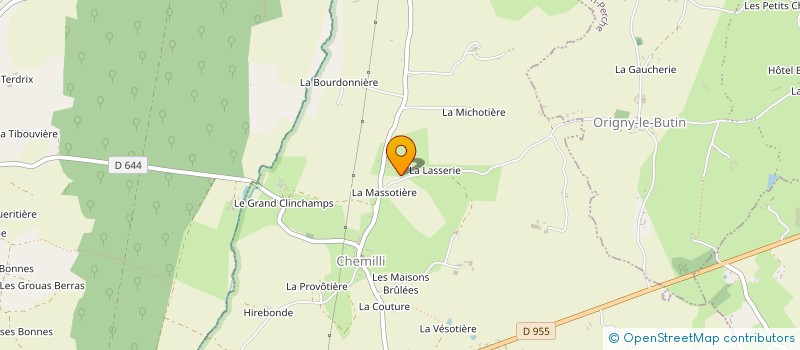 localisation de l'entreprise SCI LA MASSOTIERE à BELLAVILLIERS