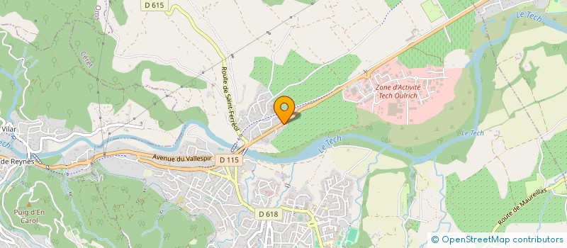 localisation de l'entreprise SCI LA MASSOTTE  CERET