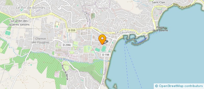 localisation de l'entreprise SCI LA MATELOTE à LE LAVANDOU
