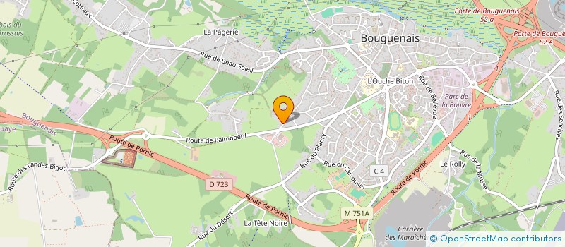 localisation de l'entreprise SCI LA MATRASSERIE à BOUGUENAIS