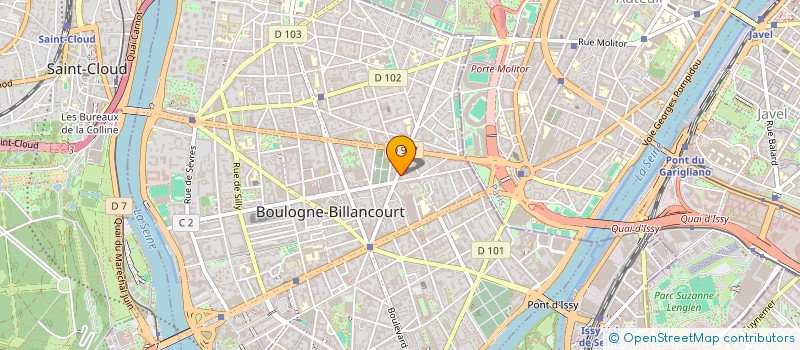 localisation de l'entreprise SCI LA MAUNY à BOULOGNE-BILLANCOURT