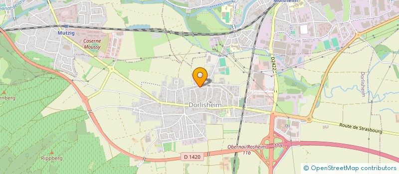 localisation de l'entreprise SCI LA MAURIENNE  DORLISHEIM