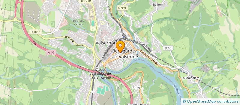 localisation de l'entreprise SCI LA MAURIODE à VALSERHONE