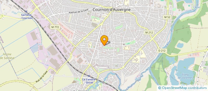 localisation de l'entreprise SCI LA MAYOUX  COURNON-D'AUVERGNE