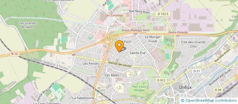 localisation de l'entreprise SCI LA MEDEENNE à DREUX
