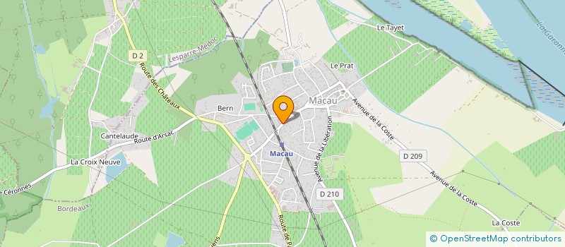 localisation de l'entreprise SCI LA MEDOCAINE  MACAU