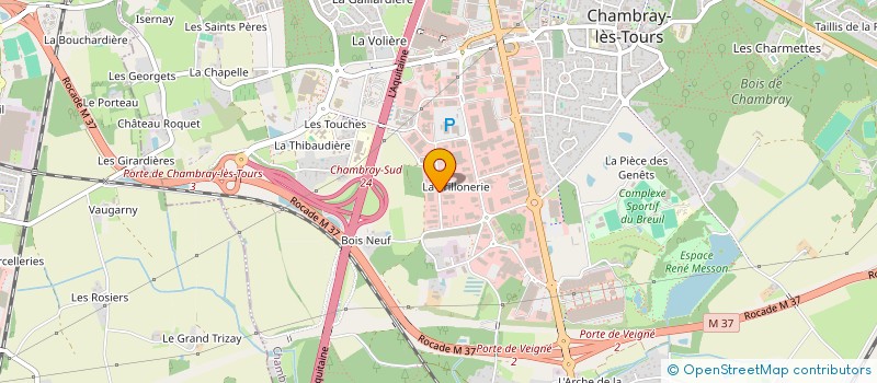 localisation de l'entreprise SCI LA MEIJE  CHAMBRAY-LES-TOURS