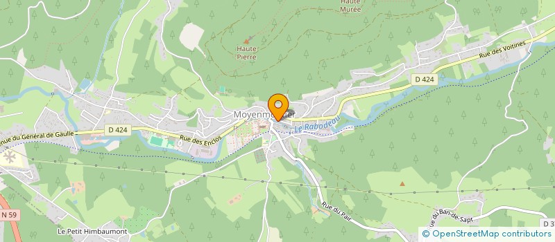 localisation de l'entreprise SCI LA MELEZIANE  MOYENMOUTIER