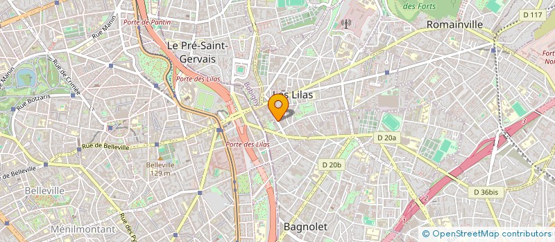 localisation de l'entreprise SCI LA MELODIE DU BONHEUR à LES LILAS