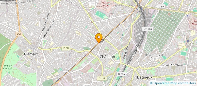 localisation de l'entreprise SCI LA MELODIE ROSE  CHATILLON