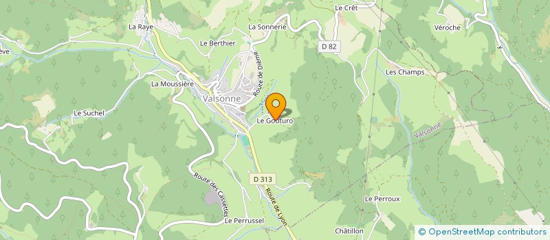 localisation de l'entreprise SCI LA MEMERE  VALSONNE