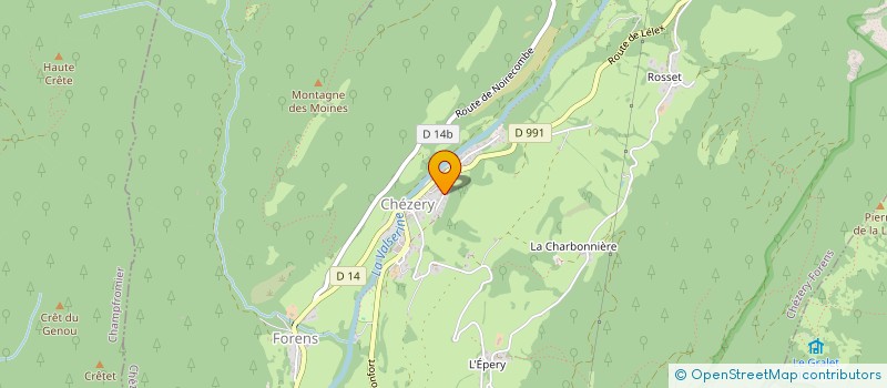 localisation de l'entreprise SCI LA MENAGERIE  CHEZERY-FORENS