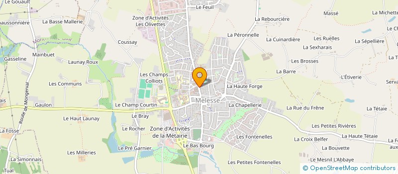 localisation de l'entreprise SCI LA MENARDIERE  MELESSE