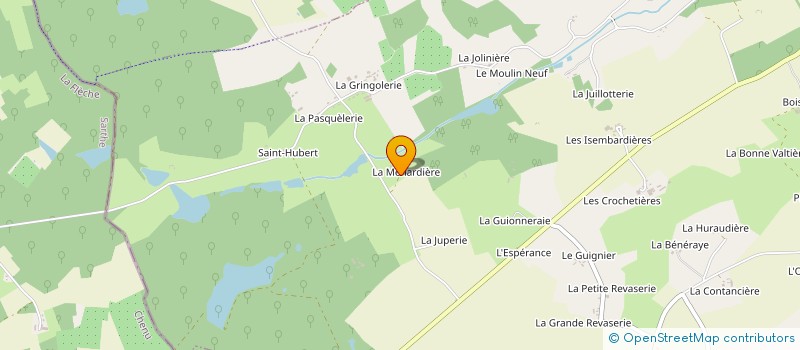 localisation de l'entreprise SCI LA MENARDIERE  SAINT-PATERNE-RACAN