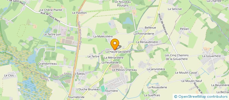 localisation de l'entreprise SCI LA MENARDIERE  CARQUEFOU