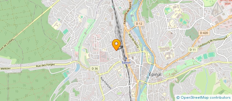 localisation de l'entreprise SCI LA MENERE à EPINAL