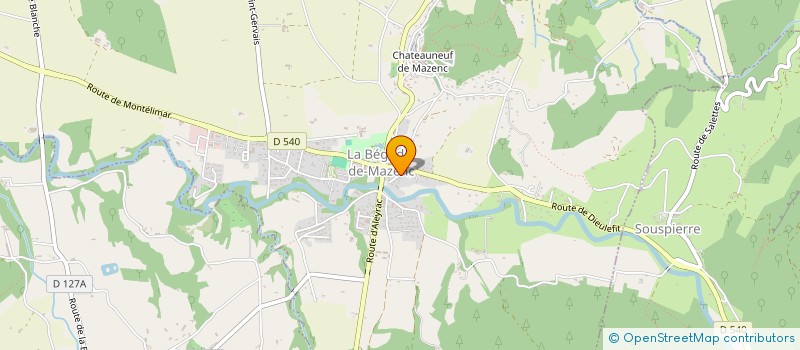localisation de l'entreprise SCI LA MENUISE  LA BEGUDE-DE-MAZENC