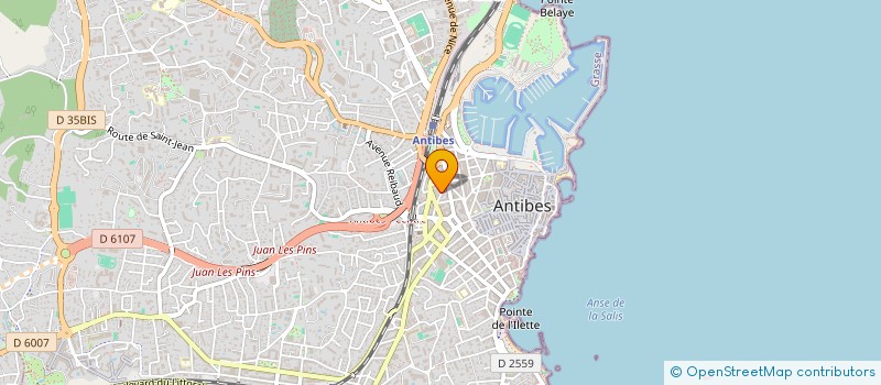 localisation de l'entreprise SCI LA MER à ANTIBES
