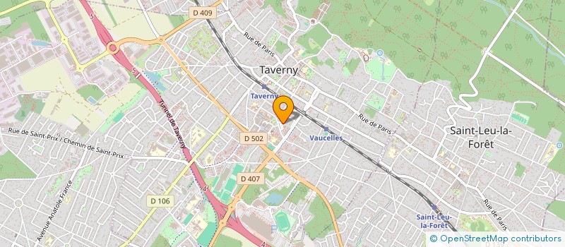 localisation de l'entreprise SCI LA MER  TAVERNY