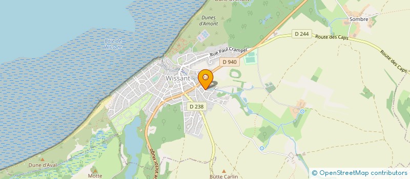 localisation de l'entreprise SCI LA MER  TARDINGHEN