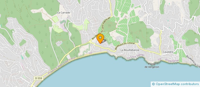 localisation de l'entreprise SCI LA MER  LA CROIX-VALMER