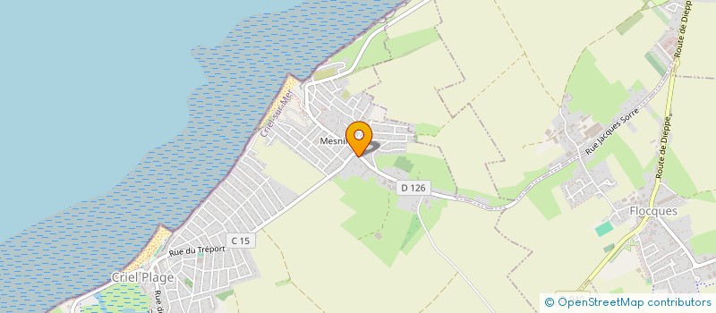 localisation de l'entreprise SCI LA MER  CRIEL-SUR-MER