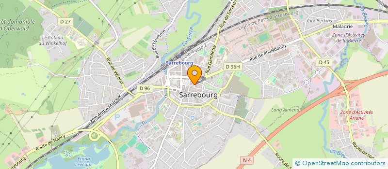 localisation de l'entreprise SCI LA MER NOIRE à SARREBOURG